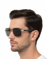 🇮🇹 Mario Rossi 🇮🇹 ( Made in Italy ) Square Men's Sunglasses Polarized(UV400) - نضاره دوت كوم | رقم 1 للنظارات الأصليه في مصر