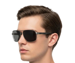 🇮🇹 Mario Rossi 🇮🇹 ( Made in Italy ) Square Men's Sunglasses Polarized(UV400) - نضاره دوت كوم | رقم 1 للنظارات الأصليه في مصر