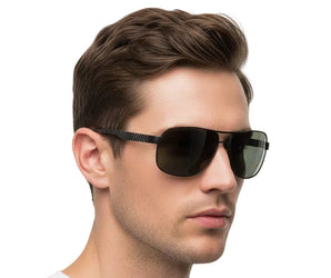 🇮🇹 Mario Rossi 🇮🇹 ( Made in Italy ) Square Men's Sunglasses Polarized(UV400) - نضاره دوت كوم | رقم 1 للنظارات الأصليه في مصر