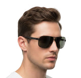 🇮🇹 Mario Rossi 🇮🇹 ( Made in Italy ) Square Men's Sunglasses Polarized(UV400) - نضاره دوت كوم | رقم 1 للنظارات الأصليه في مصر