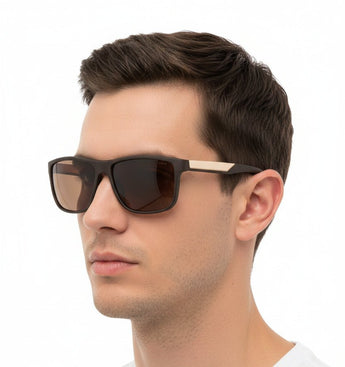🇮🇹 Mario Rossi 🇮🇹 ( Made in Italy ) Square Men's Sunglasses Polarized (UV400) - نضاره دوت كوم | رقم 1 للنظارات الأصليه في مصر