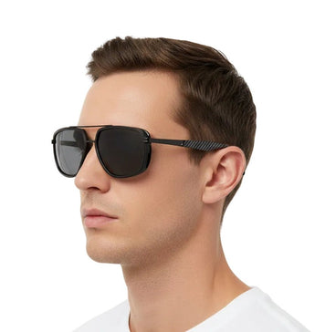 🇮🇹 Mario Rossi 🇮🇹 ( Made in Italy ) Square Men's Sunglasses Polarized(UV400) - نضاره دوت كوم | رقم 1 للنظارات الأصليه في مصر