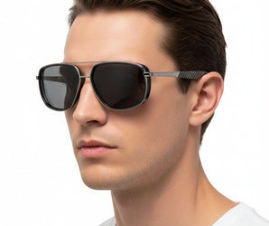 🇮🇹 Mario Rossi 🇮🇹 ( Made in Italy ) Square Men's Sunglasses Polarized(UV400)