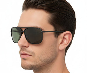 🇮🇹 Mario Rossi 🇮🇹 ( Made in Italy ) Square Men's Sunglasses Polarized(UV400) - نضاره دوت كوم | رقم 1 للنظارات الأصليه في مصر