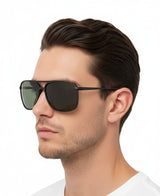 🇮🇹 Mario Rossi 🇮🇹 ( Made in Italy ) Square Men's Sunglasses Polarized(UV400) - نضاره دوت كوم | رقم 1 للنظارات الأصليه في مصر