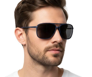 🇮🇹 Mario Rossi 🇮🇹 ( Made in Italy ) Square Men's Sunglasses Polarized(UV400) - نضاره دوت كوم | رقم 1 للنظارات الأصليه في مصر