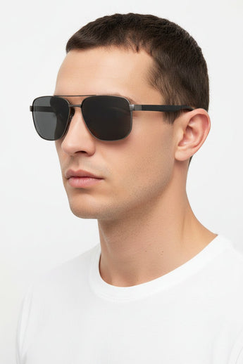 🇮🇹 Mario Rossi 🇮🇹 ( Made in Italy ) Square Men's Sunglasses Polarized(UV400) - نضاره دوت كوم | رقم 1 للنظارات الأصليه في مصر