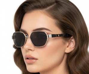 🇮🇹 Mario Rossi 🇮🇹 ( Made in Italy ) Square women Sunglasses Polarized(UV400) - نضاره دوت كوم | رقم 1 للنظارات الأصليه في مصر
