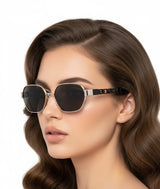 🇮🇹 Mario Rossi 🇮🇹 ( Made in Italy ) Square women Sunglasses Polarized(UV400) - نضاره دوت كوم | رقم 1 للنظارات الأصليه في مصر