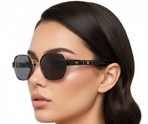 🇮🇹 Mario Rossi 🇮🇹 ( Made in Italy ) Square women Sunglasses Polarized(UV400) - نضاره دوت كوم | رقم 1 للنظارات الأصليه في مصر
