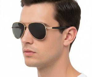 🇮🇹 Mario Rossi 🇮🇹 ( Made in Italy ) Aviator Men's Sunglasses Polarized(UV400) - نضاره دوت كوم | رقم 1 للنظارات الأصليه في مصر