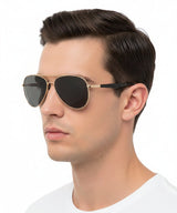 🇮🇹 Mario Rossi 🇮🇹 ( Made in Italy ) Aviator Men's Sunglasses Polarized(UV400) - نضاره دوت كوم | رقم 1 للنظارات الأصليه في مصر