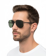 🇮🇹 Mario Rossi 🇮🇹 ( Made in Italy ) Aviator Men's Sunglasses Polarized(UV400) - نضاره دوت كوم | رقم 1 للنظارات الأصليه في مصر