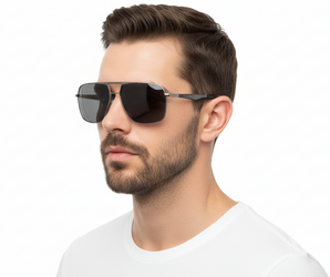 🇮🇹 Mario Rossi 🇮🇹 ( Made in Italy ) Square Men's Sunglasses(UV) - نضاره دوت كوم | رقم 1 للنظارات الأصليه في مصر