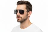 🇮🇹 Mario Rossi 🇮🇹 ( Made in Italy ) Square Men's Sunglasses(UV) - نضاره دوت كوم | رقم 1 للنظارات الأصليه في مصر