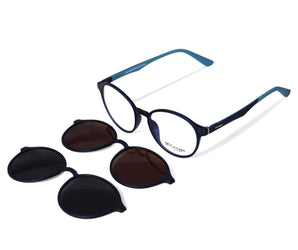 Gestapo round Optical Unisex  Clip on Polarized ( UV400)