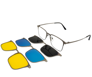 Viola Square  Men's Polarized  Clip on -
