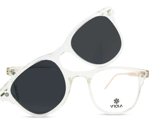 Viola Square  Men's Polarized  Clip on