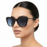 Falcon Cat Eye Women's Sunglasses(UV) - نضاره دوت كوم | رقم 1 للنظارات الأصليه في مصر