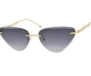 🇮🇹 Enni Marco 🇮🇹 ( Made in Italy ) CatEye Gold Women's Sunglasses(UV) - نضاره دوت كوم | رقم 1 للنظارات الأصليه في مصر