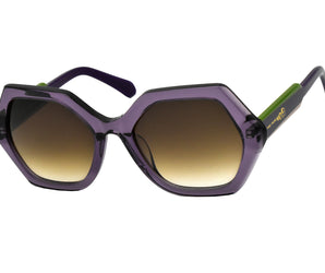 Enni Marco 🇮🇹 ( Made in Italy ) Round Women's Sunglasses(UV)