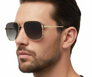 🇮🇹 Mario Rossi 🇮🇹 ( Made in Italy ) square Unisex Sunglasses(UV) - نضاره دوت كوم | رقم 1 للنظارات الأصليه في مصر
