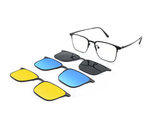 Viola Square  Men's Polarized  Clip on -